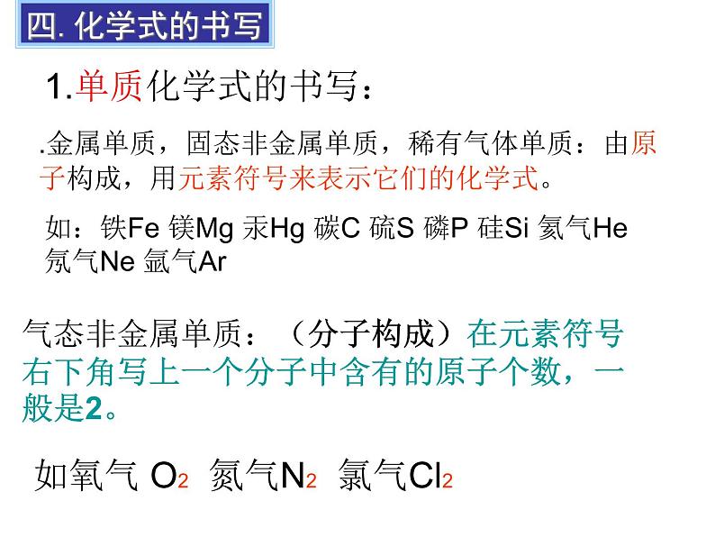 京改版九年级上册化学  5.3 化合价 课件  第3页