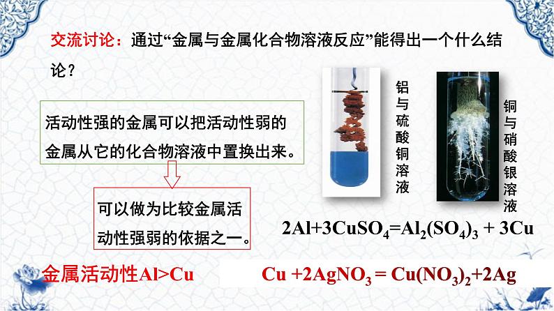 第八单元课题2  金属的化学性质（2） 课件-人教版九年级化学下册第8页