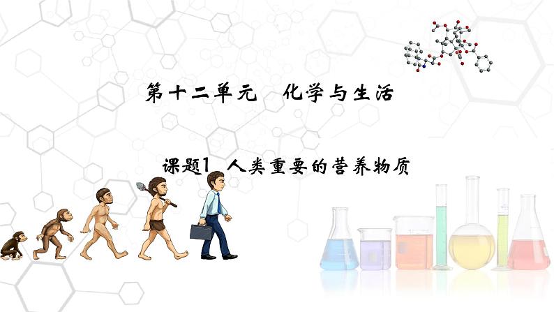 （人教版）九年级化学下册第十二单元 课题1 人类重要的营养物质精品课件第1页