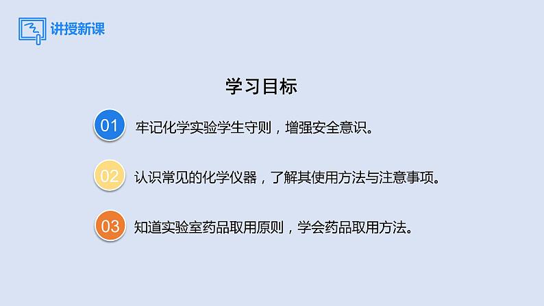 2020人教版初中九年级化学（上册）第一单元  课题3  第1课时 化学实验常用仪器及药品的取用课件PPT03