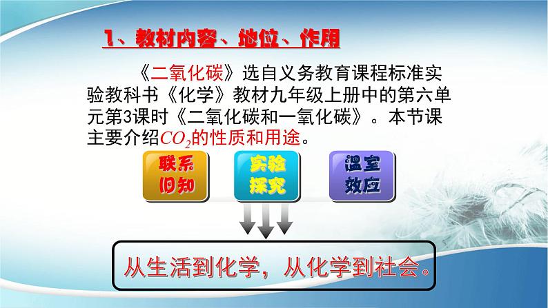 人教版九年级化学（上）第六单元《二氧化碳》说课课件04