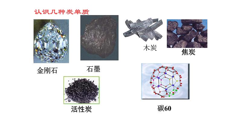 人教版九年级化学（上）第六单元《金刚石 石墨 C60》课件第2页