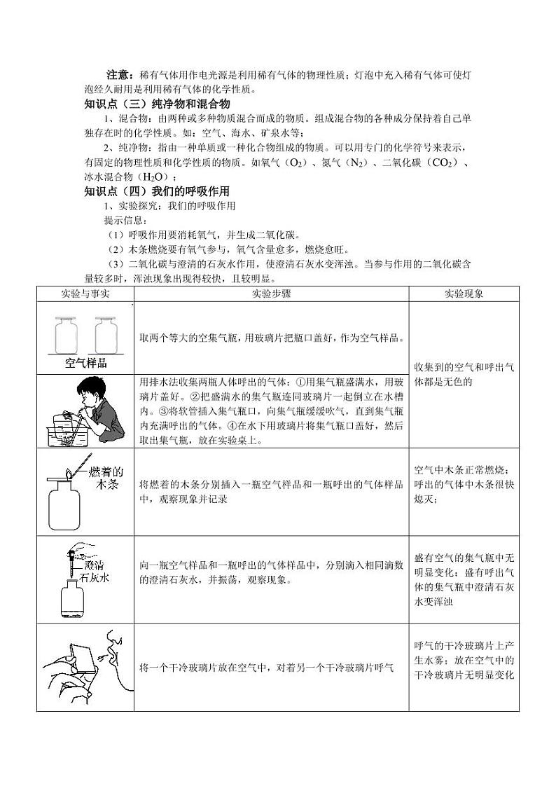 科粤版九年级化学上册第二章空气、物质的构成（完整知识点）第3页