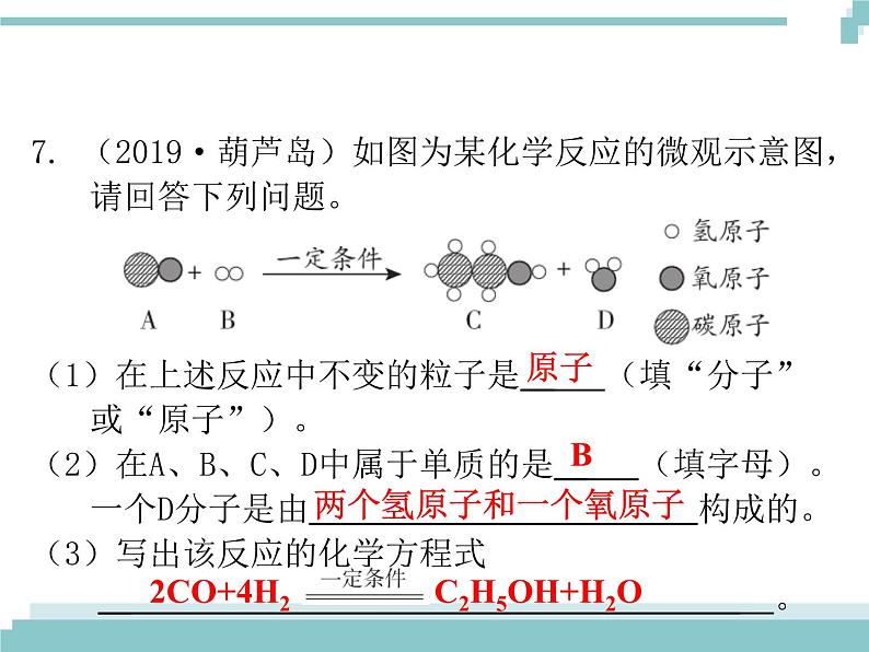 中考化学考点复习课件：考点5 质量守恒定律和化学方程式第8页