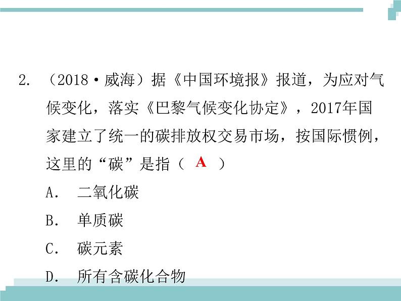 中考化学考点复习课件：考点8  二氧化碳03