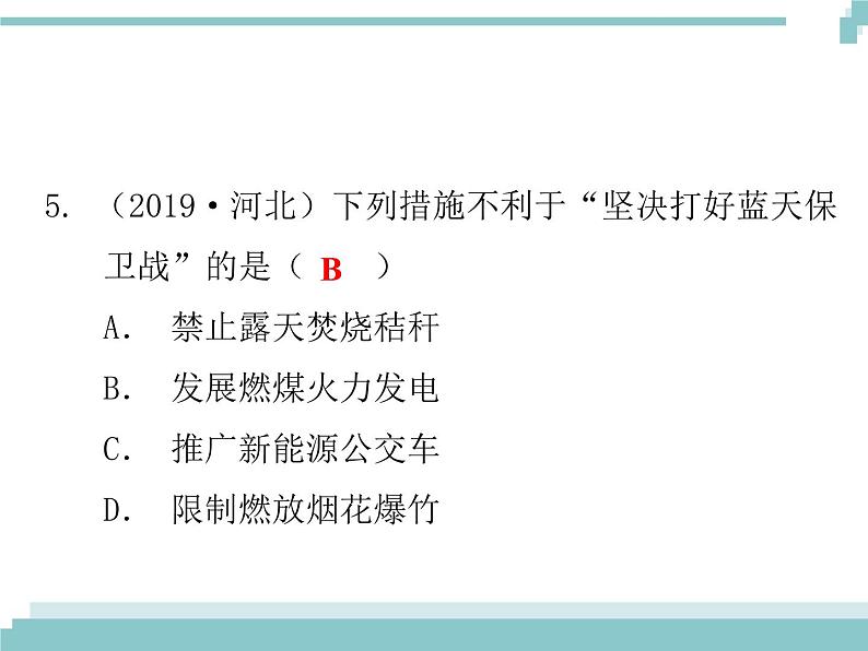 中考化学考点复习课件：考点17 燃烧与灭火 化学与能源06