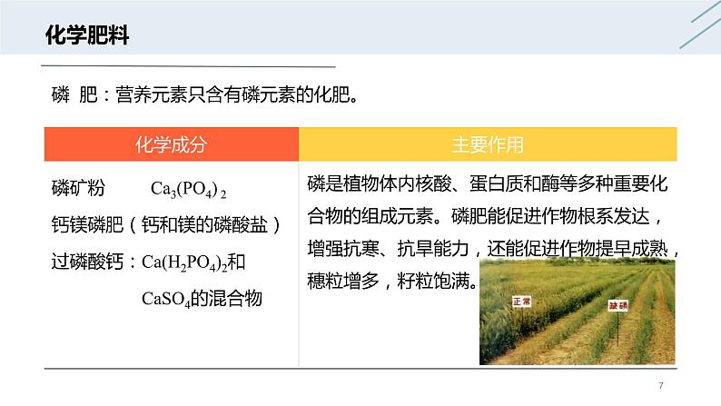 11.2 化学肥料-人教版化学九年级下册同步优质课件（含视频素材）第7页