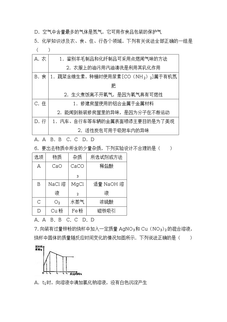 2017年四川省遂宁市中考化学试卷（解析版）02