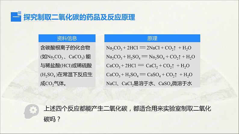 2022人教版初中化学九年级（上册）第六单元 碳和碳的氧化物  课题2 二氧化碳制取的研究课件PPT第4页