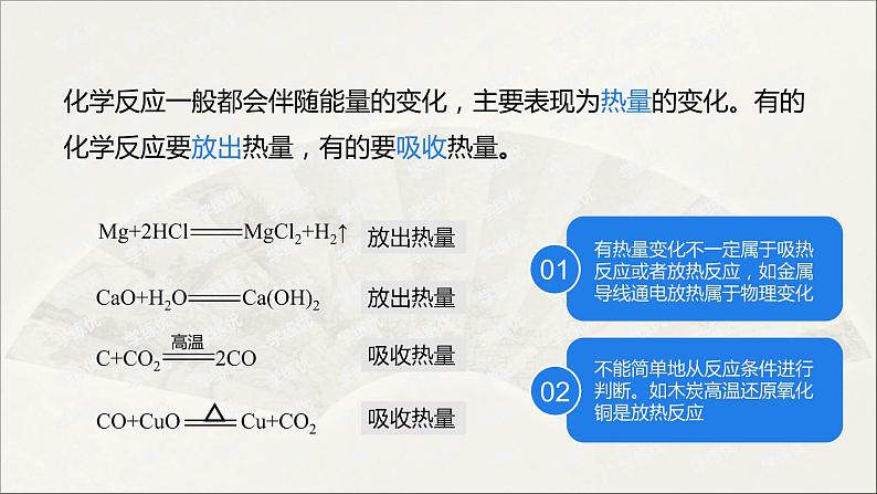 2022人教版初中化学九年级（上册）第七单元 课题2 第1课时 化学反应中的能量变化 化石燃料的利用课件PPT第7页