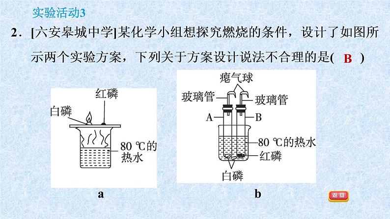 人教版九年级化学上册：第七单元 实验活动3 燃烧的条件-课件05