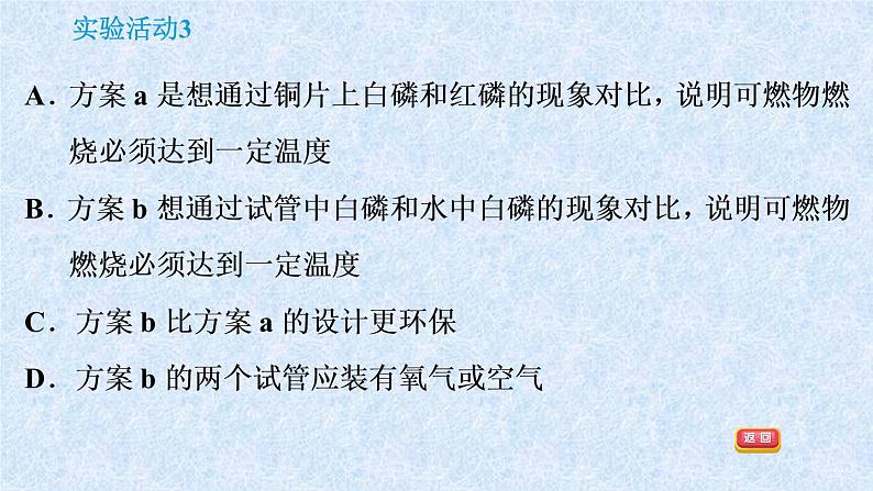 人教版九年级化学上册：第七单元 实验活动3 燃烧的条件-课件06