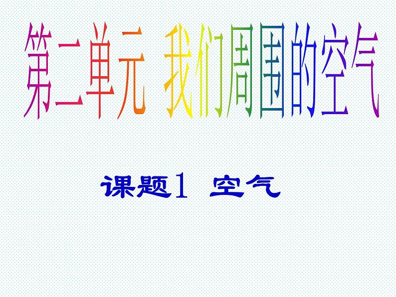 人教版九年级化学上册：第二单元 课题1 空气-课件03