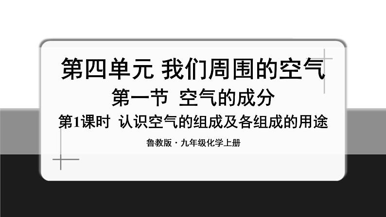 第1课时 认识空气的组成及各组成的用途 课件第1页