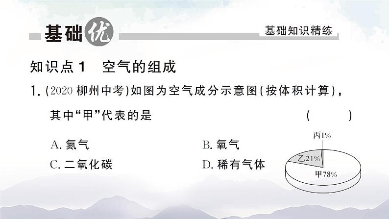 第1课时 空气的组成及其用途 作业课件第7页