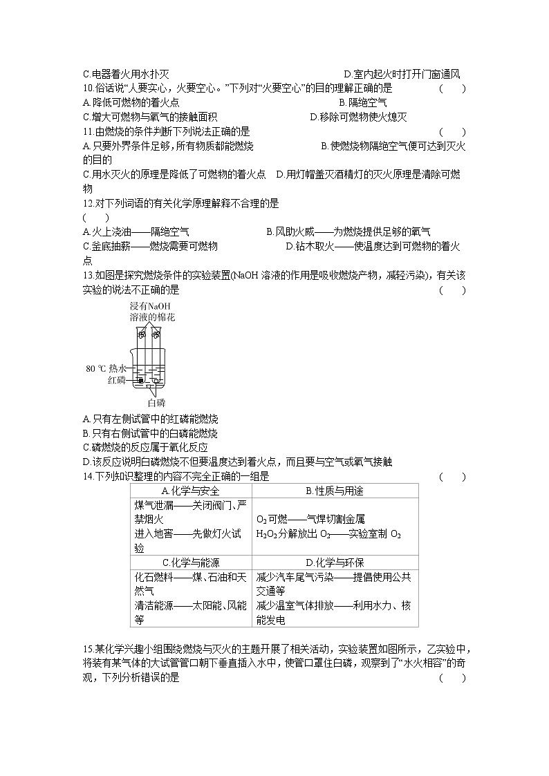 2020年 初中化学 九年级上册 人教版 第七单元综合能力检测卷第2页