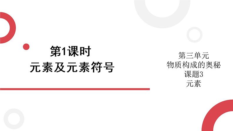 2020年化学九年级上册 第三单元 课题3 元素 第1课时 元素及元素符号  课件（人教版）01