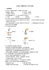 2020-2021年河南省南阳市九年级上学期化学第一次月考试卷