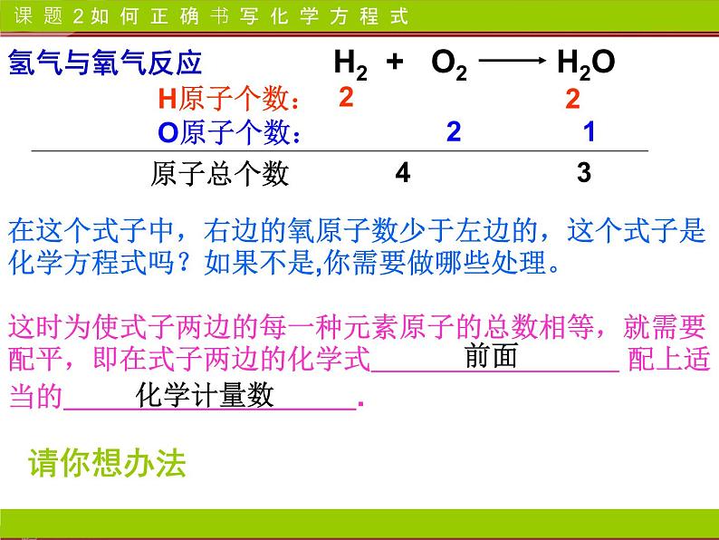 5.2.1 2如何正确书写化学方程式 -人教版九年级上册化学课件(共33张PPT)07