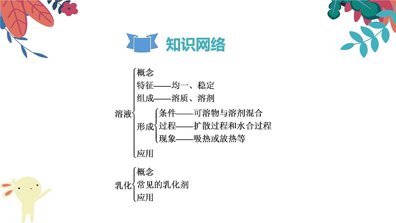 九年级化学下册第9单元 课题1《溶液的形成》复习课件 人教版第3页