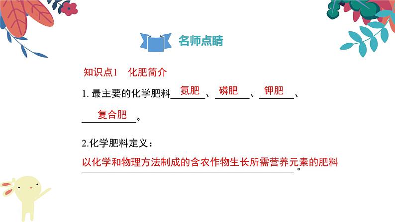 九年级化学下册第11单元 课题2《化学肥料》复习课件 人教版05