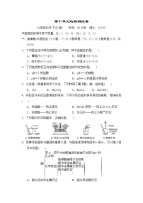 化学第十单元 酸和碱综合与测试巩固练习