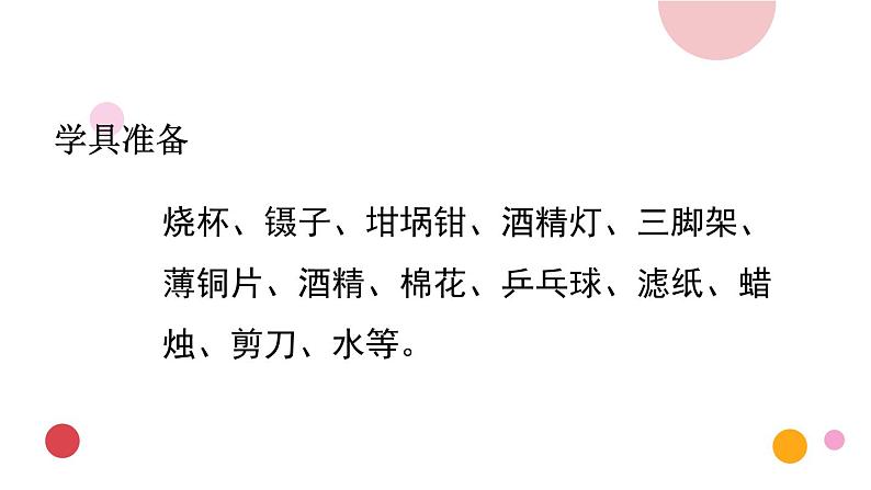 2020年化学九年级上册 第七单元 实验活动3 燃烧的条件  课件（人教版）第3页