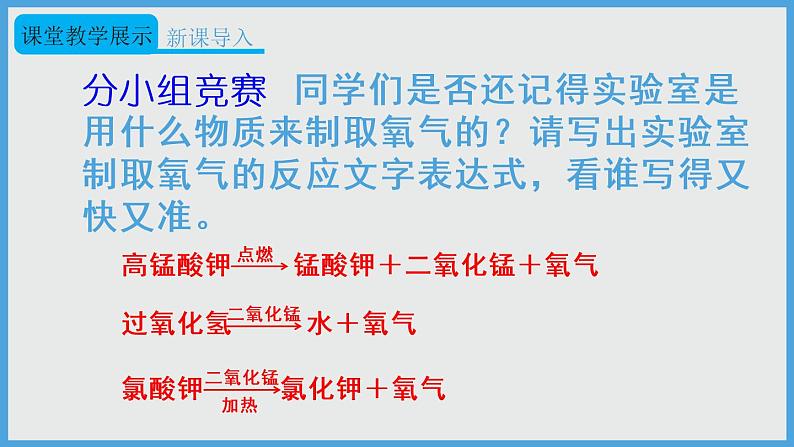 2021年初中化学人教版九年级上册 第二单元 实验活动1 氧气的实验室制取与性质 课件第4页