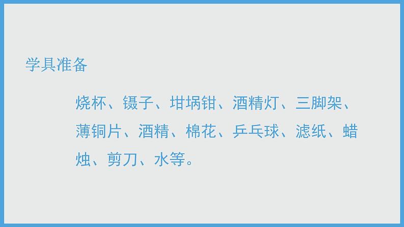 2021年初中化学人教版九年级上册 第七单元 实验活动3 燃烧的条件 课件第3页