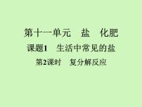 人教版九年级下册课题1 生活中常见的盐示范课课件ppt