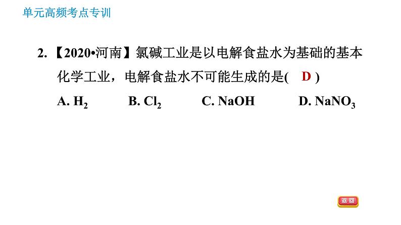 人教版九年级上册化学习题课件 第5单元单元高频考点专训第4页