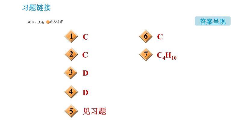 人教版九年级上册化学习题课件 第5单元集训课堂 微观模型图与化学反应第2页