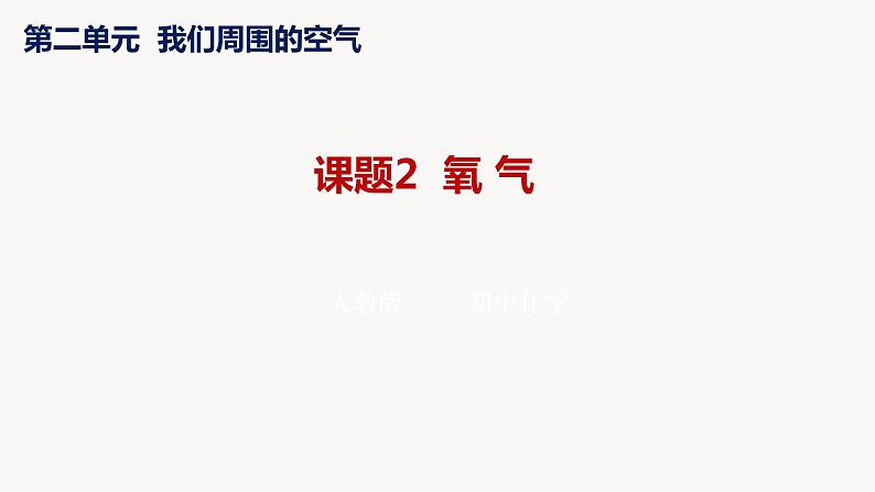 人教版九年级化学上册课题2氧气课件PPT第1页