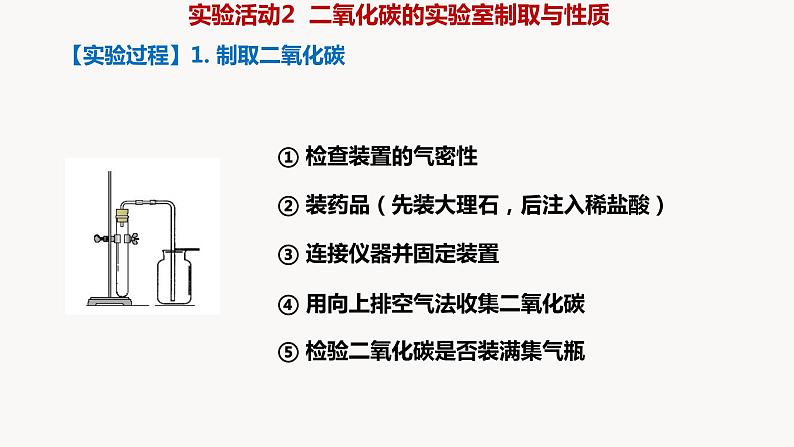 人教版九年级化学上册实验活动2二氧化碳的实验室制取与性质课件PPT第4页