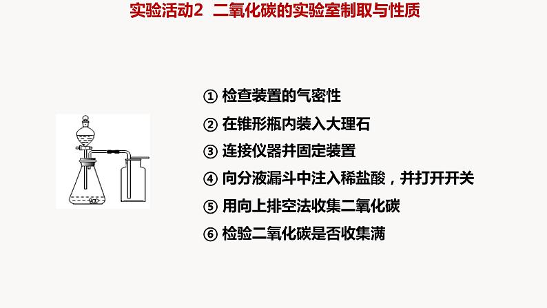 人教版九年级化学上册实验活动2二氧化碳的实验室制取与性质课件PPT第6页