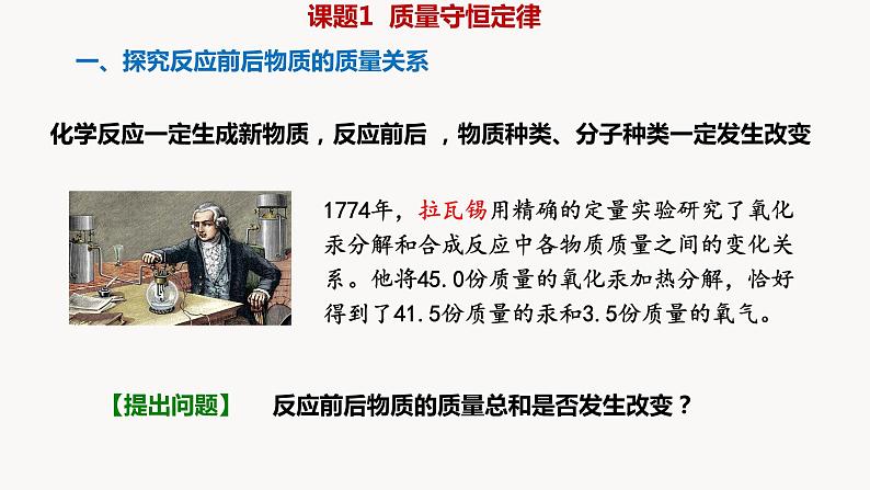 人教版九年级化学上册课题1质量守恒定律课件PPT第2页