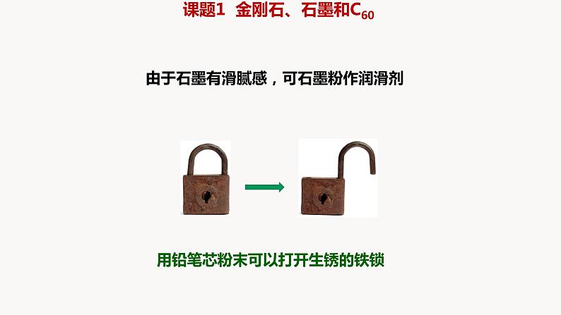 人教版九年级化学上册课题1金刚石、石墨和C60（一）课件PPT第7页