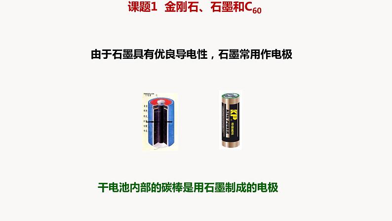 人教版九年级化学上册课题1金刚石、石墨和C60（一）课件PPT第8页