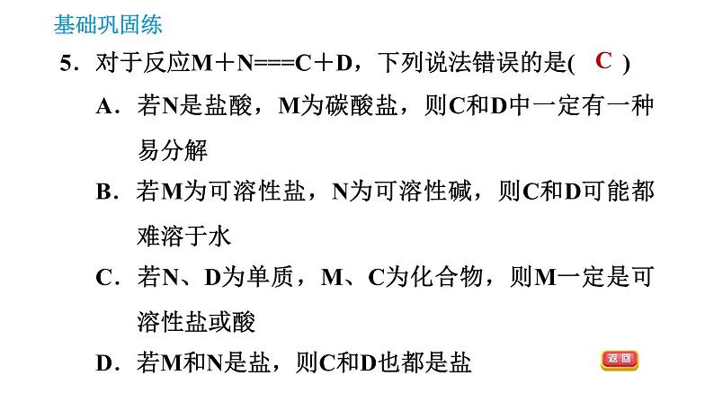 人教版九年级上册化学 第11单元 11.1.3 盐的化学性质课件PPT第8页