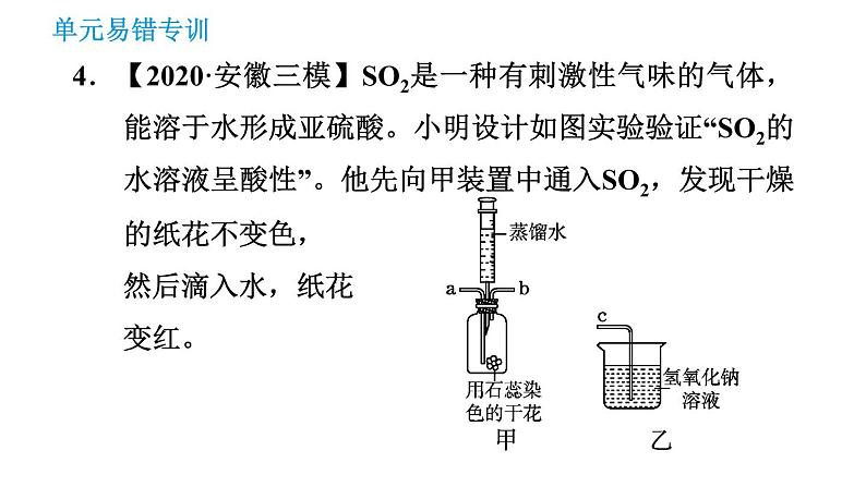 人教版九年级上册化学 第10单元 单元易错专训 课件第6页