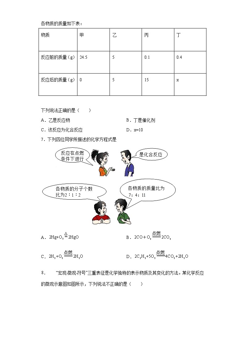 山东省威海市文登区2020-2021学年八年级下学期期中化学试题（word版 含答案）02