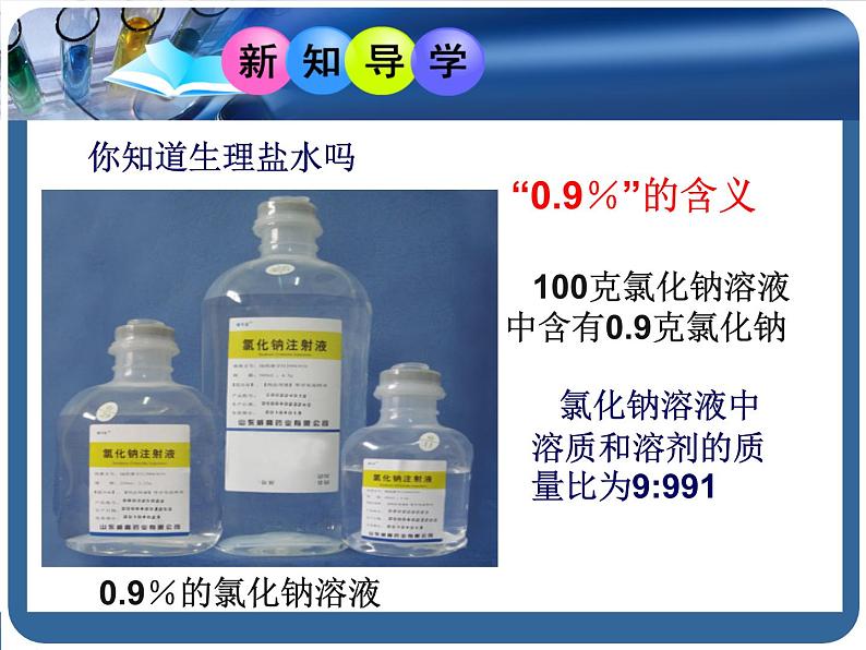 鲁教版九年级化学上册 3.2 溶液组成的定量表示课件PPT04