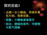 滬教版初中化學九年級上冊 4.1 燃燒的條件  課件