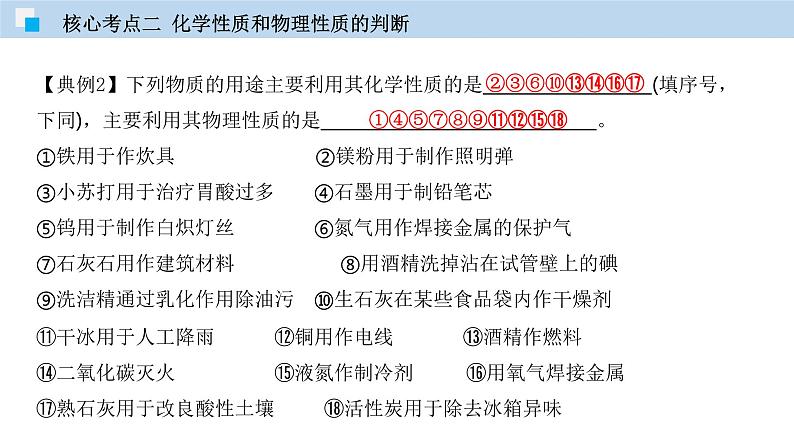 专题01 物质的变化、性质、用途及分类（精讲课件）-2020年中考化学二轮复习精讲课件与检测(共28张PPT)05