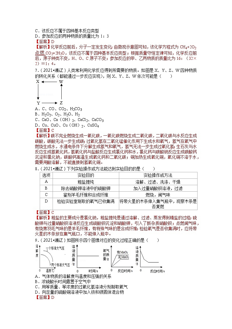 2021内蒙古通辽市中考化学试卷02