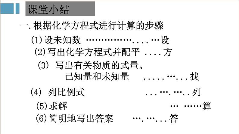 2021-2022学年九年级化学人教版上册：5.3 利用化学方程式的简单计算-课件第5页