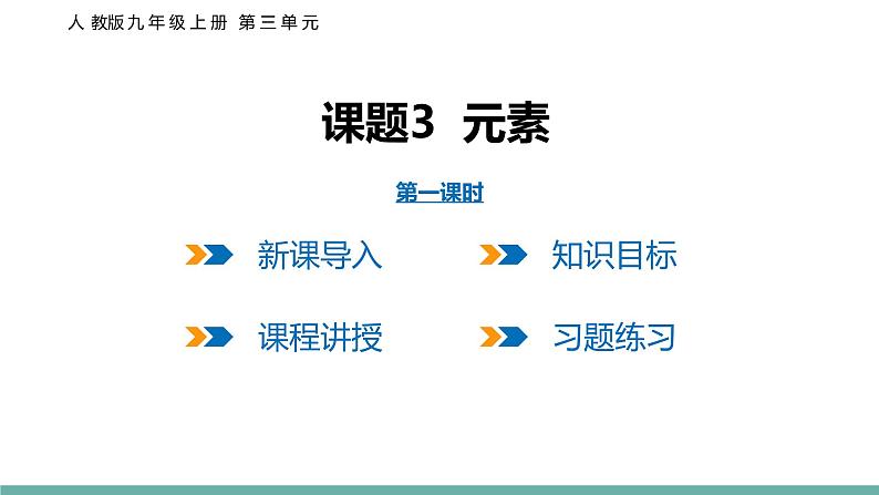 2021-2022学年九年级化学人教版上册：3.3 元素 (第1课时)-课件01