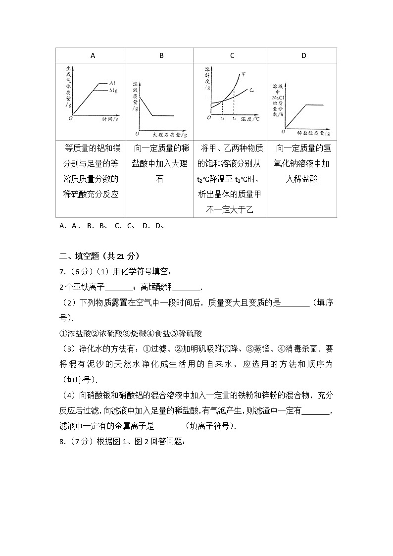 内蒙古包头市2017年中考化学试题第2页