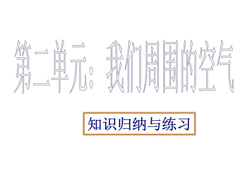 九年级化学第二单元我们周围的空气课件PPT第1页