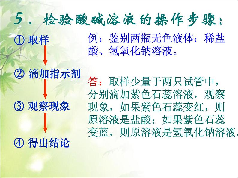 新人教版九年级化学下册第十单元第一节常见的酸和碱课件全国通用第8页